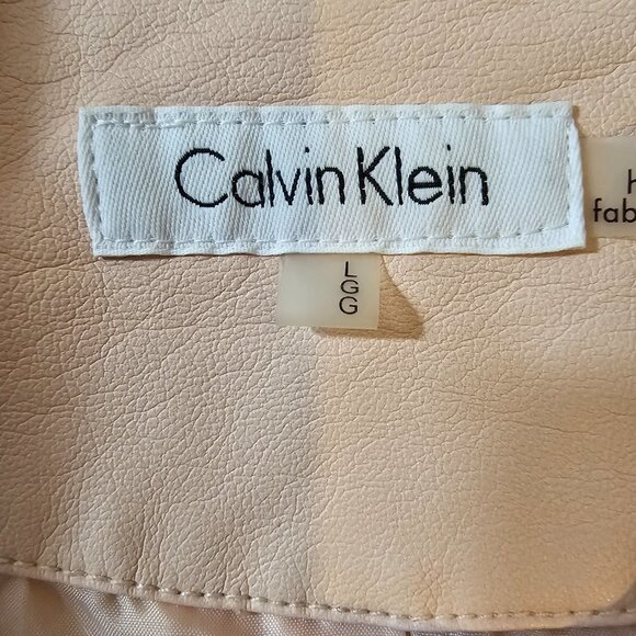 Calvin  Klein Pink Moto Jacket Sz Lg - Picture 7 of 10